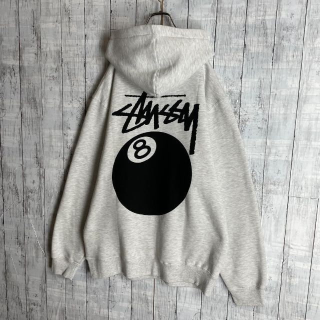 stussy 陰陽　8ボール　フーディ　パーカー　両面プリント　M ステューシー