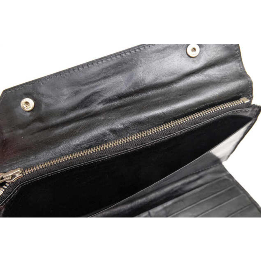 ダニエル&ボブ/Daniel&Bob 長財布 財布 ウォレット メンズ 男性 男性用レザー 革 本革 ブラック 黒 CASTELLO RODI 小銭入れあり 三つ折り