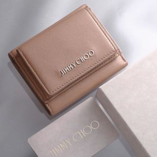 ジミーチュウ(JIMMY CHOO)のK3129M ジミーチュウ NAIMA 本革 三つ折 ミニ財布 箱付き(財布)