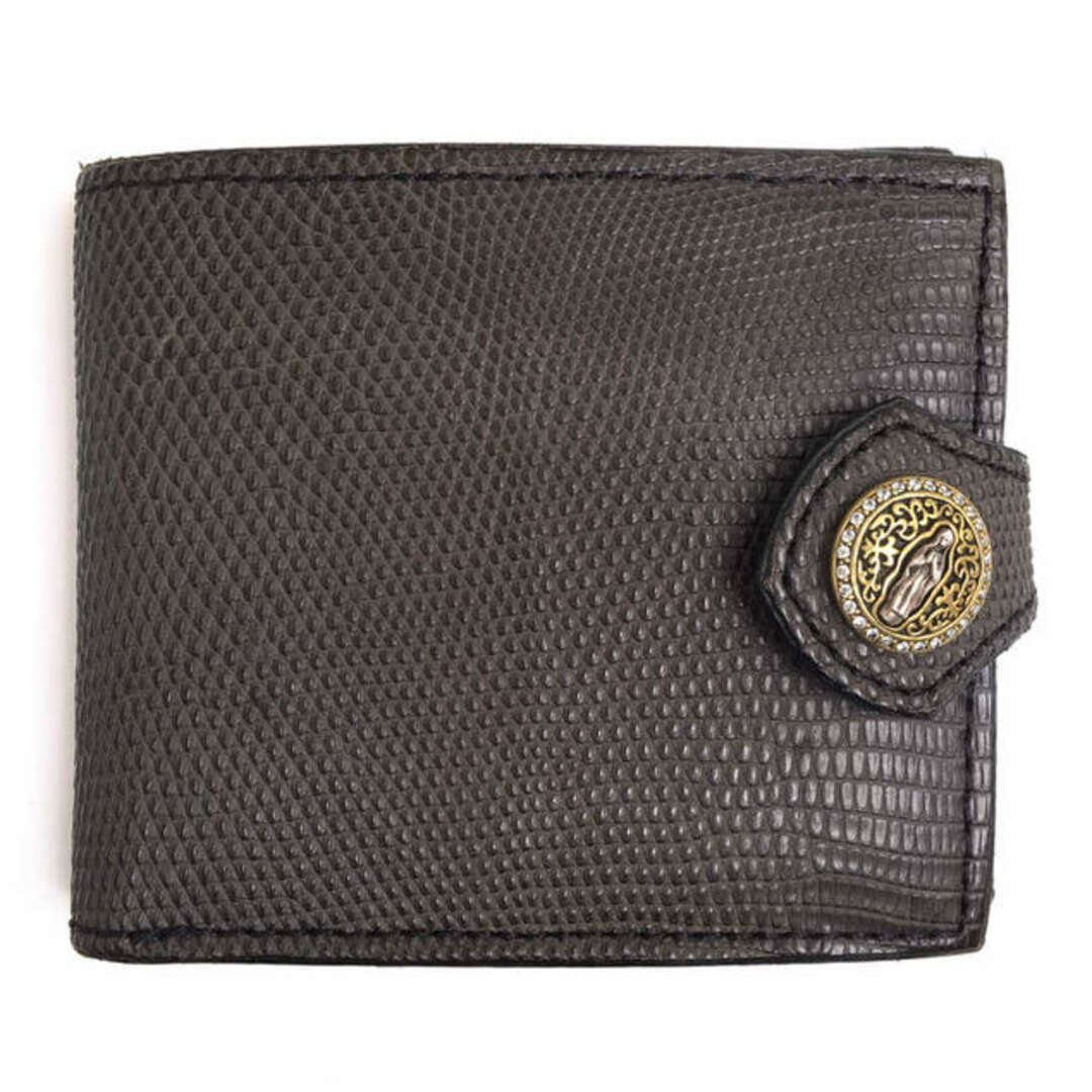 ファニー／FUNNY 財布 ウォレット メンズ 男性 男性用レザー 革 本革 オリーブ カーキ  Lizard Leather BILL FOLD Wallet 小銭入れあり 二つ折り