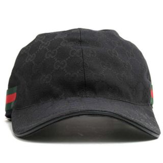 グッチ(Gucci)のグッチ／GUCCI 帽子 メンズ 男性 男性用ポリエステル ブラック 黒  200035 601491 キャップ スナップバック(その他)