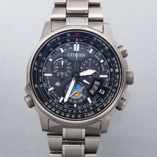 CITIZEN - Y9783M 稼働 良品 シチズン 電波ソーラー 20気圧防水 メンズ 腕時計