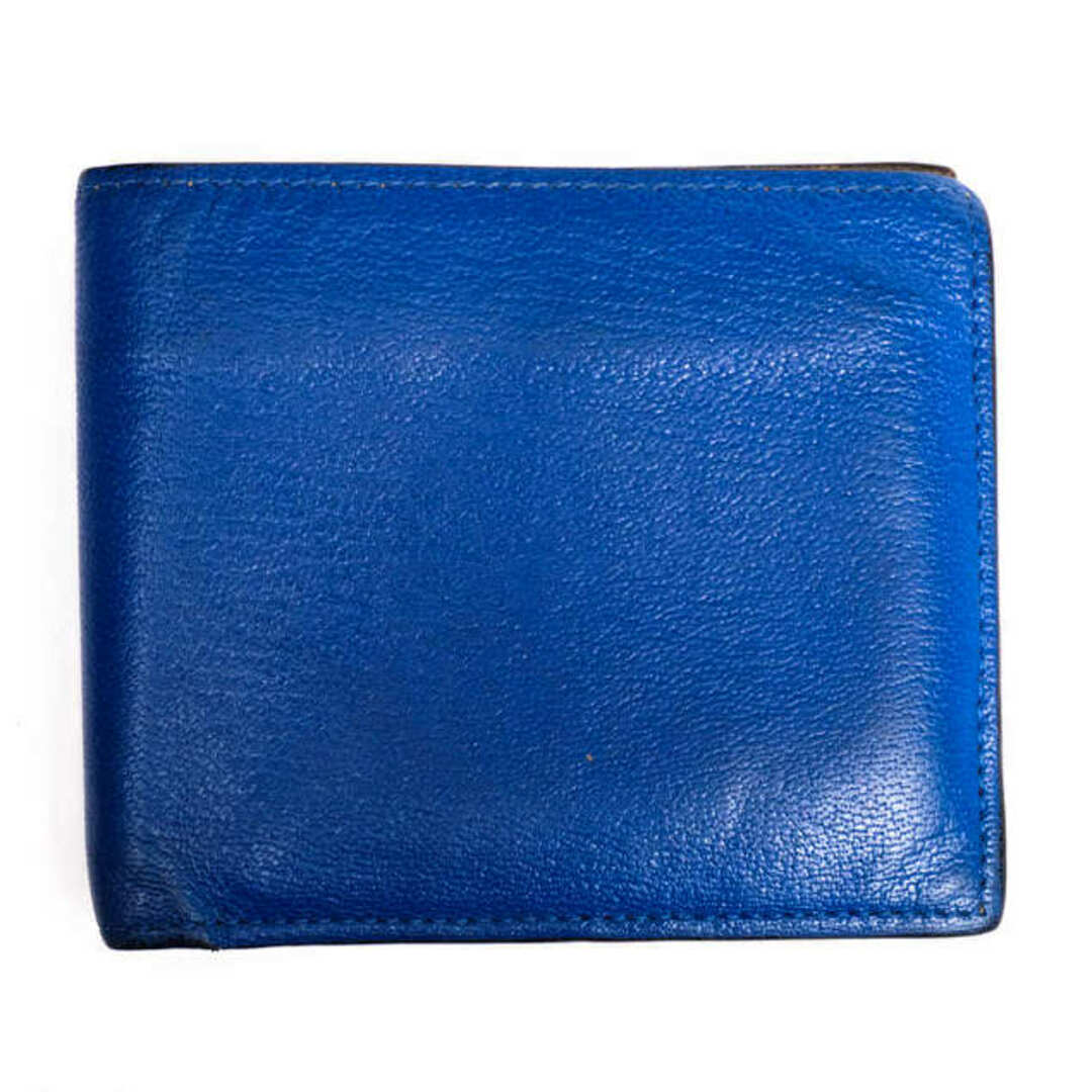 ラルコバレーノ/L'arcobaleno 財布 ウォレット メンズ 男性 男性用レザー 革 本革 ブルー 青 LA398GT 小銭入れあり 二つ折り