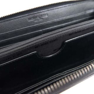 新品☆MICHAEL KORS メンズ ブラック レザー 長財布 スマホケース