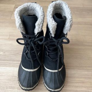 ソレル(SOREL)のSOREL カリブー　ショートブーツ黒　23cm(ブーツ)