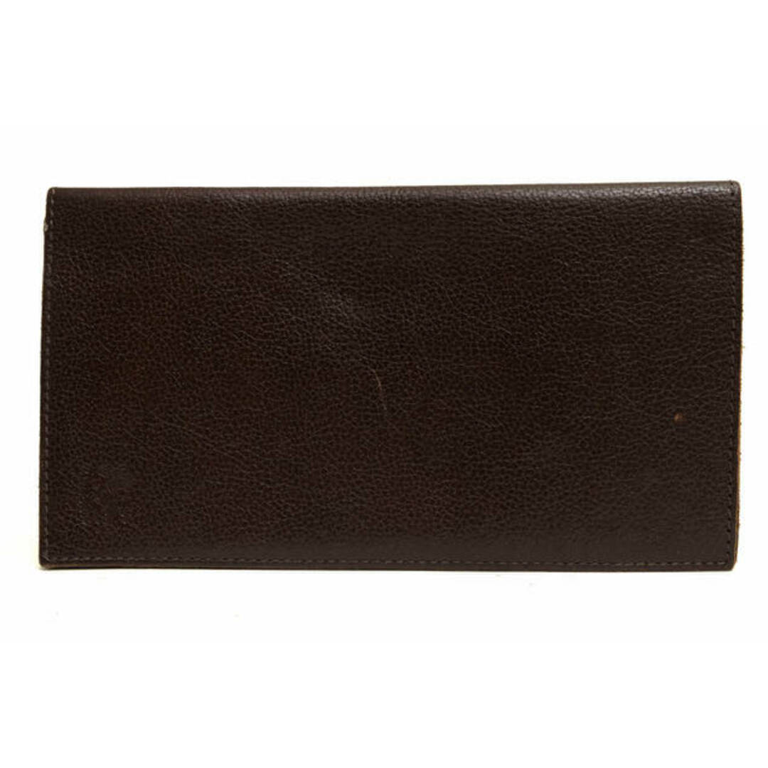 イルビゾンテ/IL BISONTE 長財布 財布 ウォレット メンズ 男性 男性用レザー 革 本革 ダークブラウン 茶 ブラウン 411776 小銭入れなし 札入れ シボ革 シュリンクレザー 定番