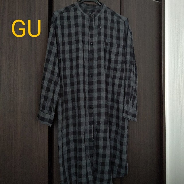 GU(ジーユー)のGU  ロングシャツワンピース レディースのワンピース(ロングワンピース/マキシワンピース)の商品写真