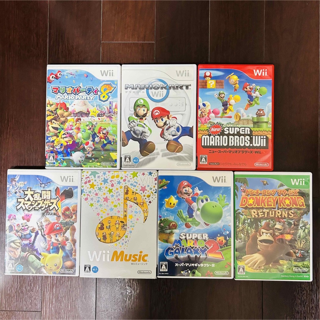 週末値下げ中????任天堂Wii 本体　スマブラ　マリカ　マリオパーティ8 1