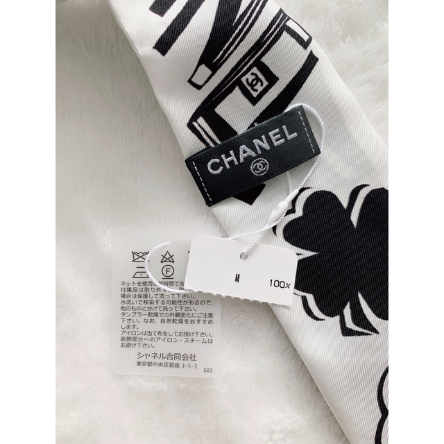 CHANEL 新作スカーフ ヘアバンド シャネル 新品 ココマーク ホワイト