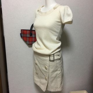 バーバリー(BURBERRY)のBurberryデニム素材スカートⓂ︎(ひざ丈スカート)