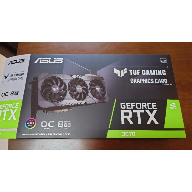 PCパーツASUS RTX3070 TUF GAMING LHR ほぼ新品