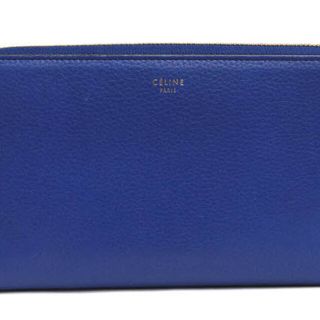 セリーヌ(celine)のセリーヌ／CELINE 長財布 財布 ウォレット レディース 女性 女性用レザー 革 本革 ブルー 青  101873JFL Large Zipped Multifunction 小銭入れあり ユニセックス 男女兼用 ラウンドジップ ラウンドファスナー(財布)