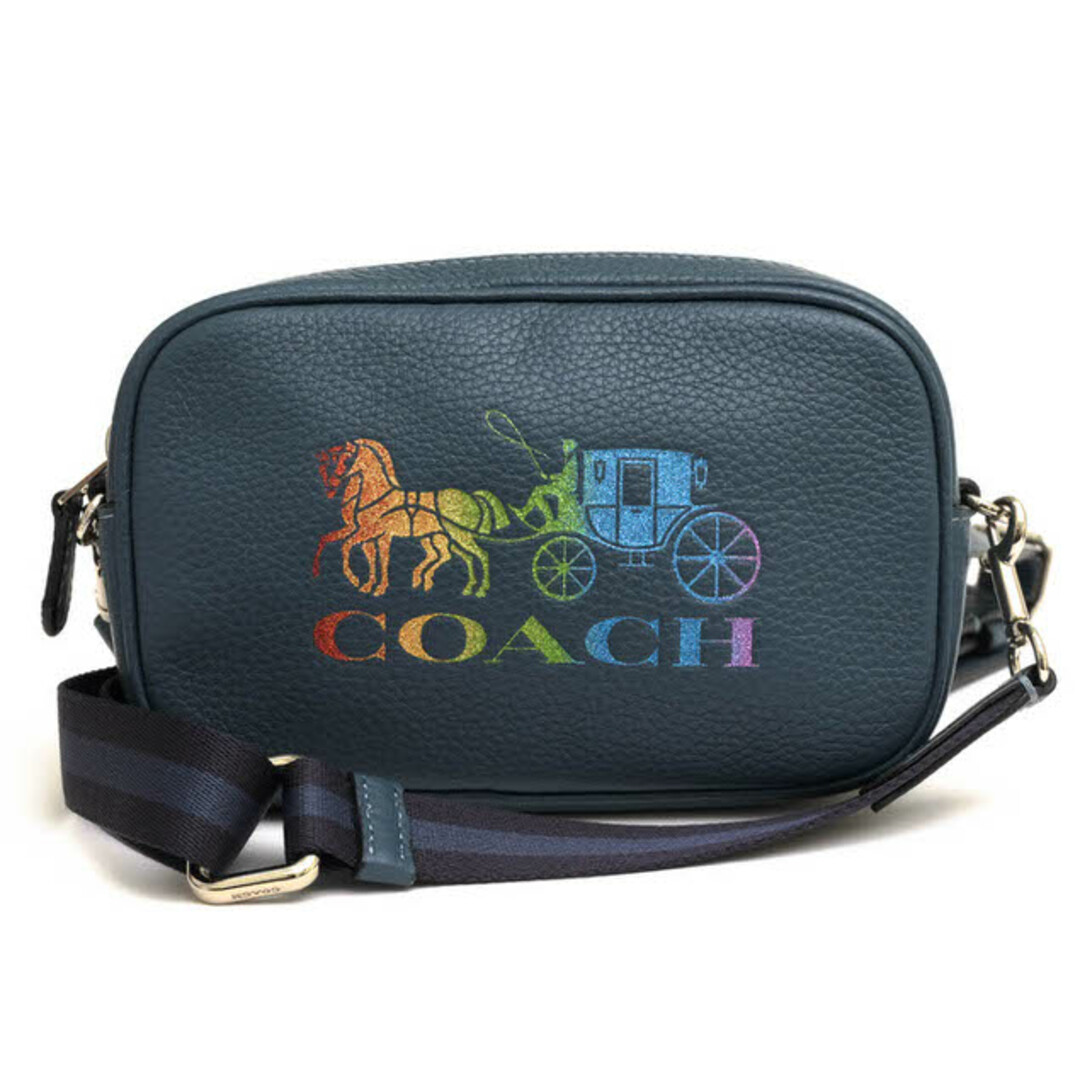 新品 未使用 COACH コーチ レインボー シグネチャー スマホショルダー