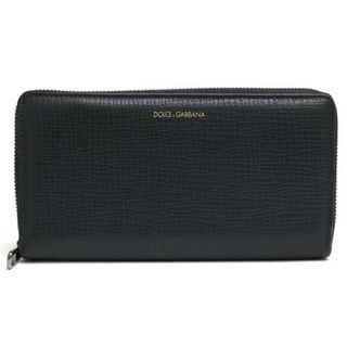 ドルチェアンドガッバーナ(DOLCE&GABBANA)のドルガバ／DOLCE＆GABBANA 長財布 財布 ウォレット メンズ 男性 男性用レザー 革 本革 グレー 灰色  BP1672 A1503 PORTAFOGLIO VITELLO PALMELLATO 型押し加工 小銭入れあり ラウンドジップ ラウンドファスナー(長財布)