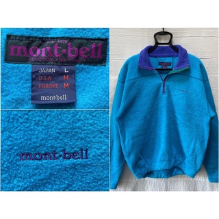 モンベル(mont bell)の90's mont-bell ビンテージ モンベル フリース L 紺タグ 紫文字(ブルゾン)