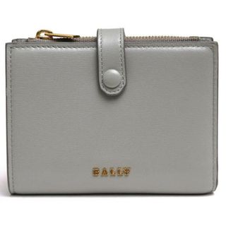 バリー BALLY 長財布 チェーン レザー グレー