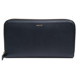 バリー(Bally)のバリー／BALLY 長財布 財布 ウォレット メンズ 男性 男性用レザー 革 本革 ネイビー 紺  MORISSA グレイン型押し 小銭入れあり ラウンドジップ ラウンドファスナー(長財布)