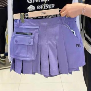 パーリーゲイツ ゴルフ レディース スカート (パープル)Sサイズ 【現金特価】 PGG パーリーゲイツ サイズ0 パープル ウエア(女性用)