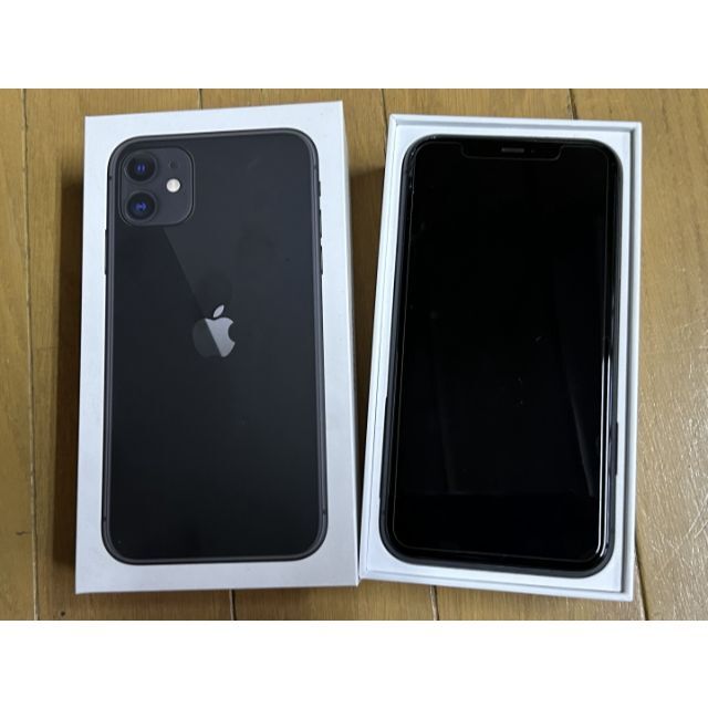 iPhone 11 ブラック 128GB SIMフリー - スマートフォン/携帯電話