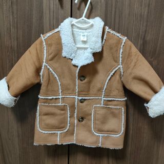 ベビーギャップ(babyGAP)のbabygap おしゃれ ムートンコート／９０センチ(コート)