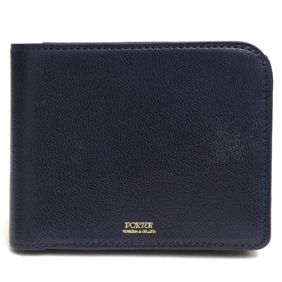 ポーター 吉田カバン/PORTER 財布 ウォレット レディース 女性 女性用レザー 革 本革 ネイビー 紺 109-03820 GEM ジェム 小銭入れあり 二つ折り | フリマアプリ ラクマ