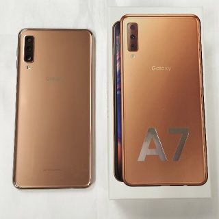 ギャラクシー(Galaxy)のGALAXY A7 Gold SM-A750C 中古完動品 箱付(スマートフォン本体)