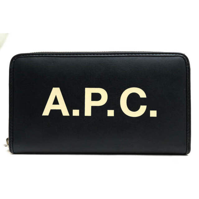 【新品未使用】 アーペーセー A.P.C. 長財布 ラウンドジップ PORTEFEUILLE DEMI-LUNE SMALL LEATHER GOO レザー PXAWVF63218 【LZZ NOIR】