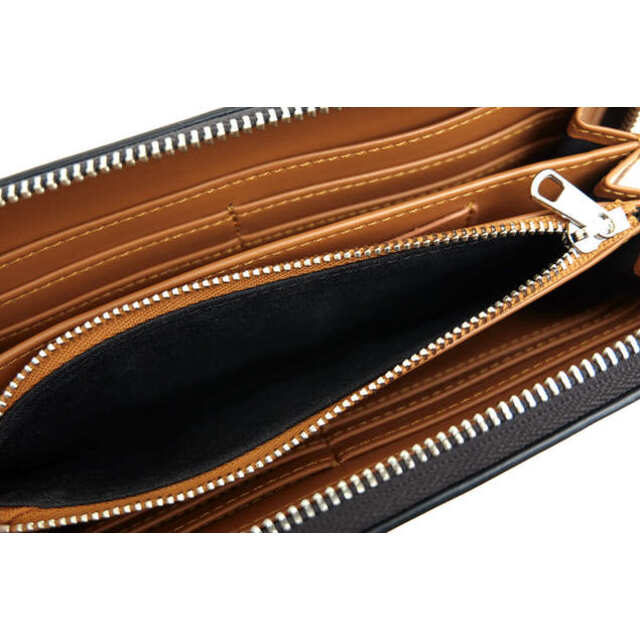 アーペーセー/A.P.C. 長財布 財布 ウォレット メンズ 男性 男性用PVC レザー 革 ブラック 黒 MORGAN LOGO PORTFOLIO WALLET 小銭入れあり ラウンドジップ ラウンドファスナー ユニセックス 男女兼用