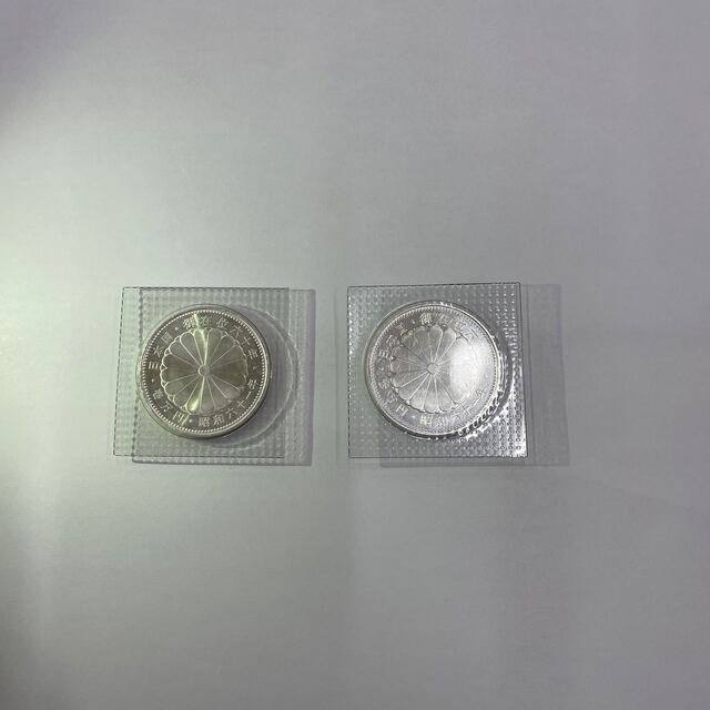 一万円銀貨2枚(天皇陛下御在位60年記念硬貨 ) 公式初売 エンタメ