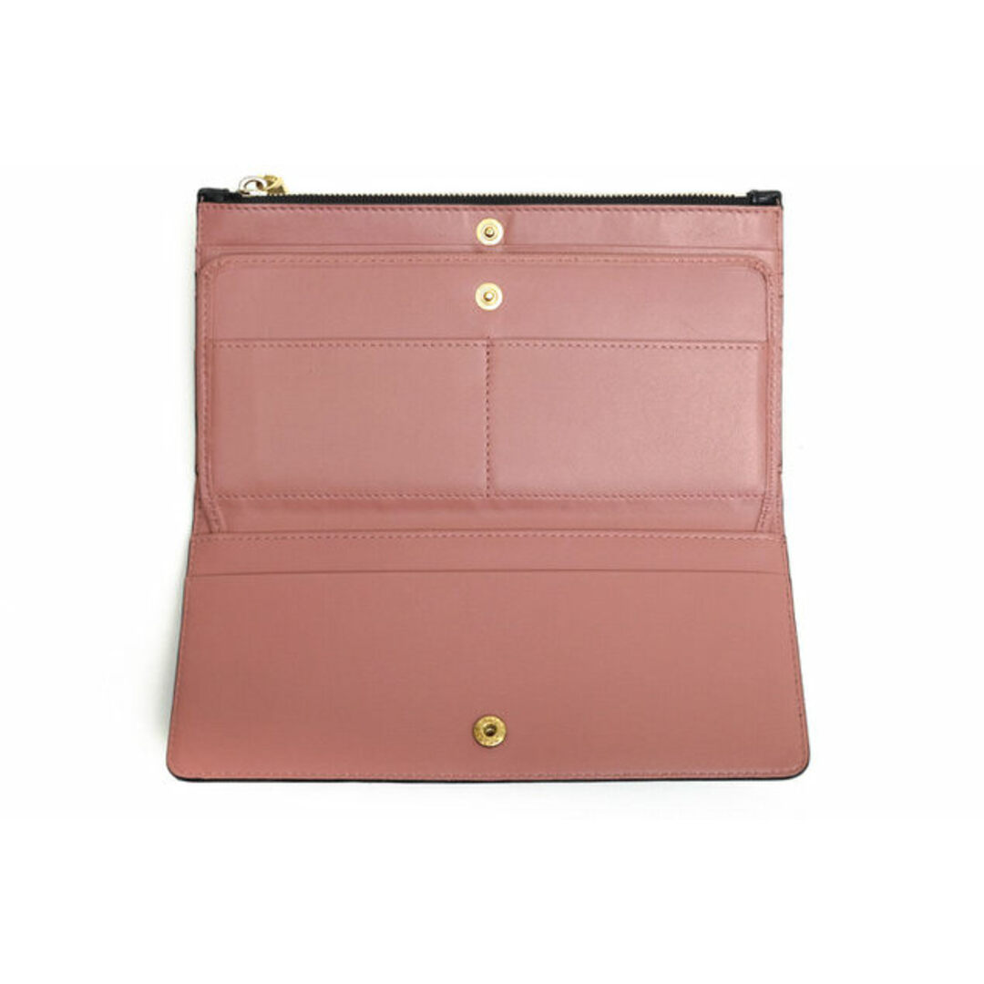 バリー/BALLY 長財布 財布 ウォレット レディース 女性 女性用レザー 革 本革 ブラック 黒 LILL エンボス加工 小銭入れあり