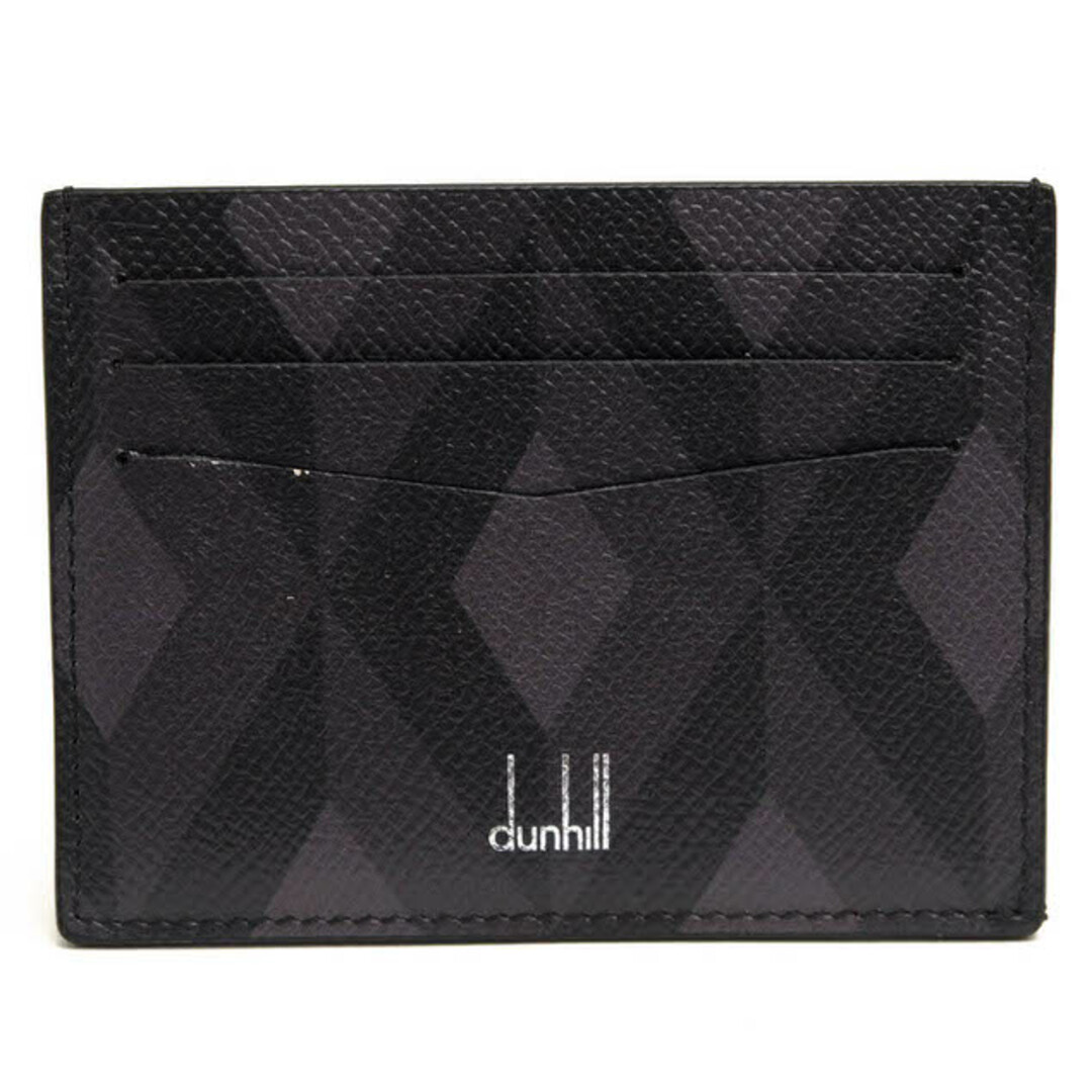 ダンヒル／Dunhill カードケース 名刺入れ メンズ 男性 男性用PVC レザー 革 グレー 灰色 L2BPF1Z CADOGAN ENGINE  TURN SLIP CARD CASE カドガン エンジンターン | フリマアプリ ラクマ