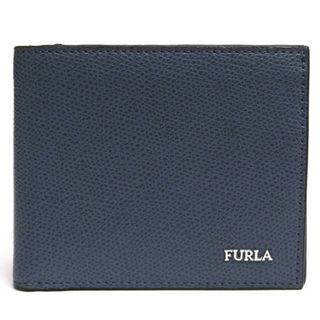 フルラ(Furla)のフルラ／FURLA 財布 ウォレット メンズ 男性 男性用レザー 革 本革 グレー 灰色  01007633 MARTE マルテ ボタニカル柄 小銭入れあり 二つ折り(長財布)