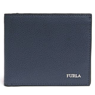 フルラ(Furla)のフルラ／FURLA 財布 ウォレット メンズ 男性 男性用レザー 革 本革 グレー 灰色  01007633 MARTE マルテ ボタニカル柄 小銭入れあり 二つ折り(長財布)