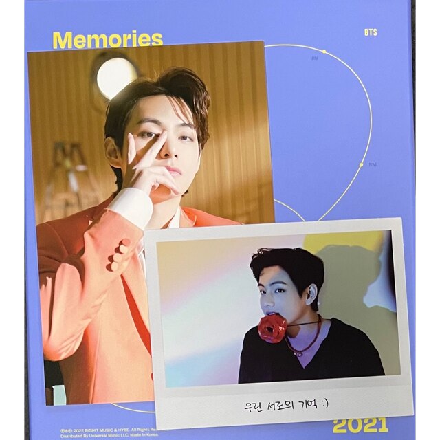 V テテBTS Memories of 2021 PHOTOCARD