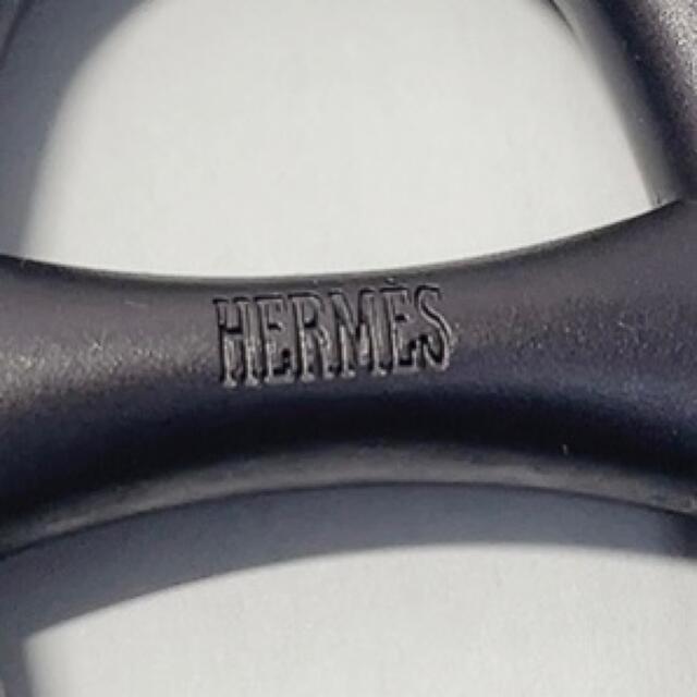 エルメス HERMES シェーヌダンクル スカーフリング マットグレー