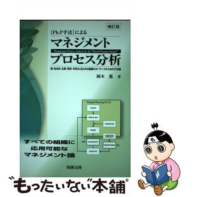 【中古】 Ｐｈ．Ｐ手法によるマネジメントプロセス分析 国・自治体・企業・団体・学校などあらゆる組織のガバ 補訂版/商事法務/岡本薫（地域地理学） エンタメ/ホビーの本(ビジネス/経済)の商品写真