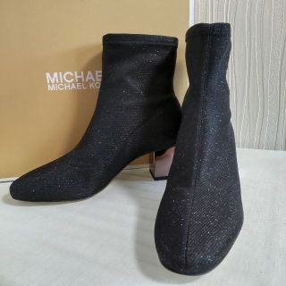 MICHAEL KORS レディース ブーツ メタリックメッシュブラック(ブーティ)