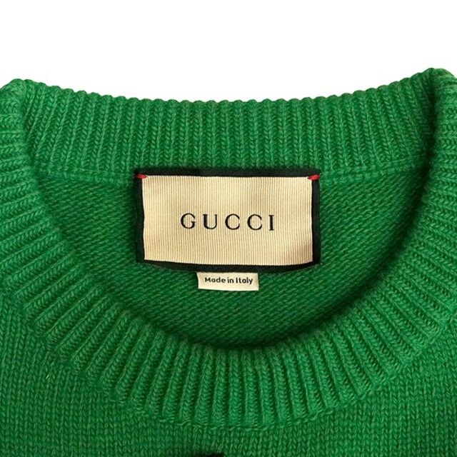 Gucci - GUCCI ニット セーター L グリーン ユニセックス 美品 h-j606