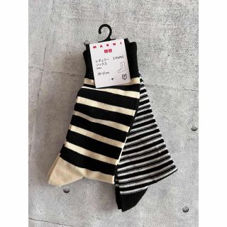 ユニクロ(UNIQLO)のユニクロ MARNI マルニ レギュラーソックス 25-27cm 2足セット(ソックス)