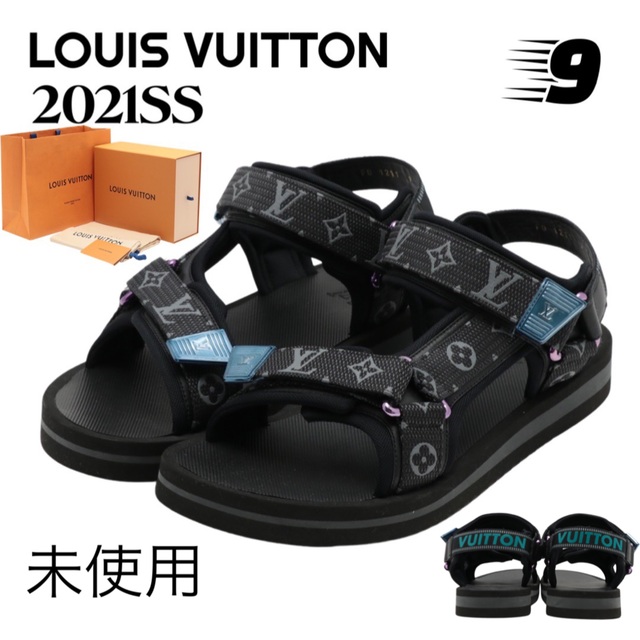 LOUIS VUITTON - 【美品】LOUIS VUITTON 2021年モデル　メンズ　9 ブラックブルー