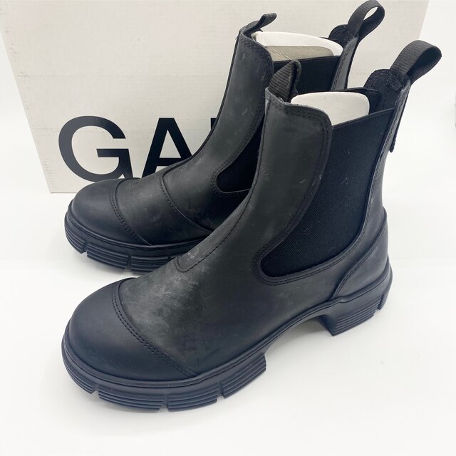 新品未使用！送料込み★Ganni★rubber ankle boots 1