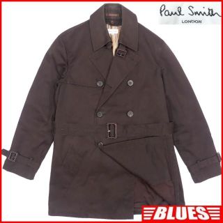 ポールスミス(Paul Smith)のトレンチコート 本革 PaulSmith ポールスミス メンズ 茶 NR2908(トレンチコート)