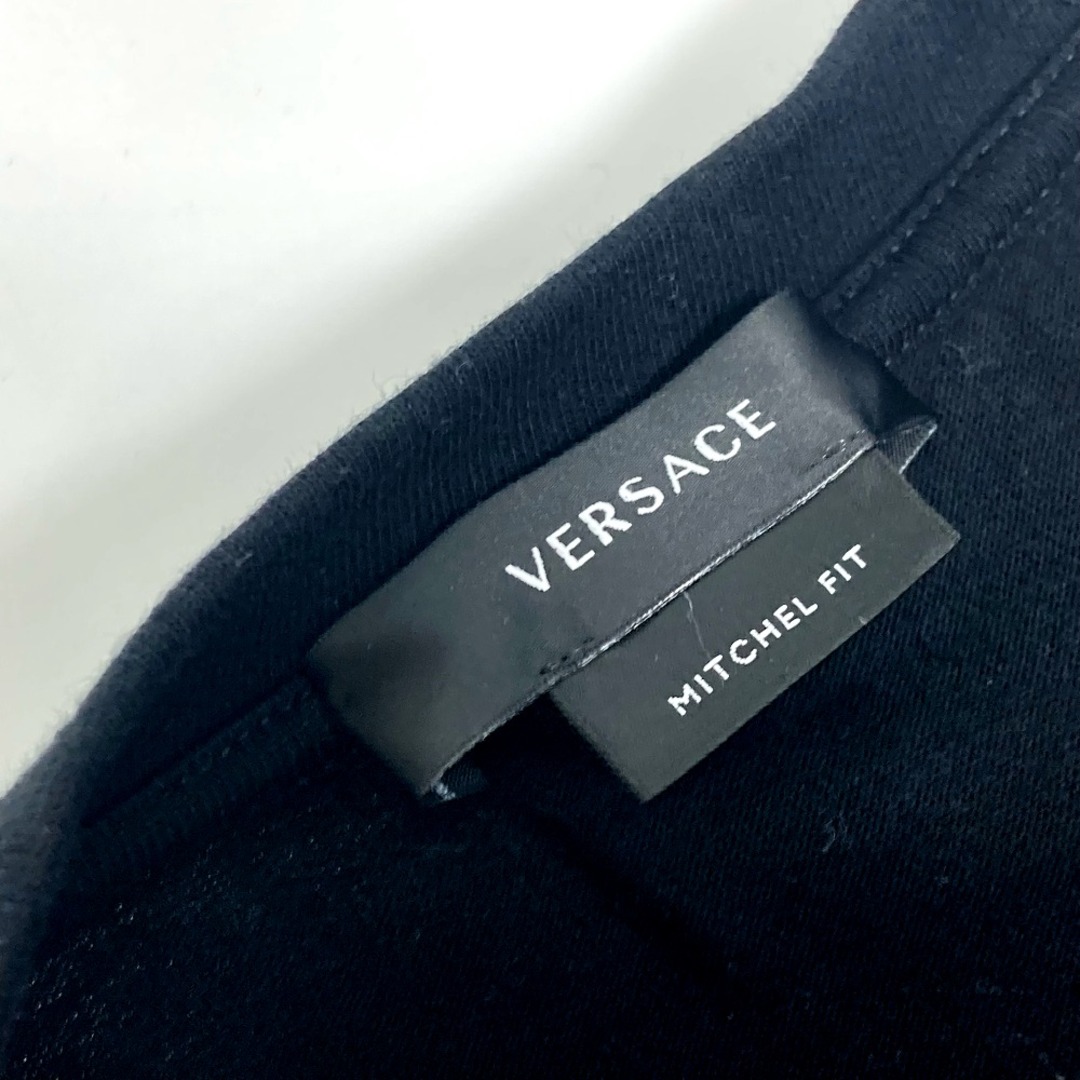 ヴェルサーチ VERSACE DREAMドリーム ロゴ トップス アパレル 半袖Ｔシャツ コットン ブラック