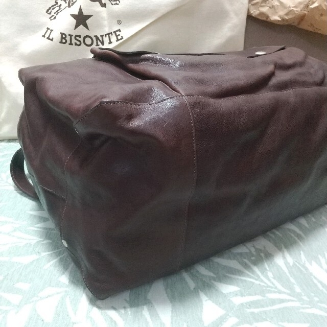 新品 イルビゾンテ 本革 レザー バッグ ボストンバッグ 鞄 大容量 ブラウン