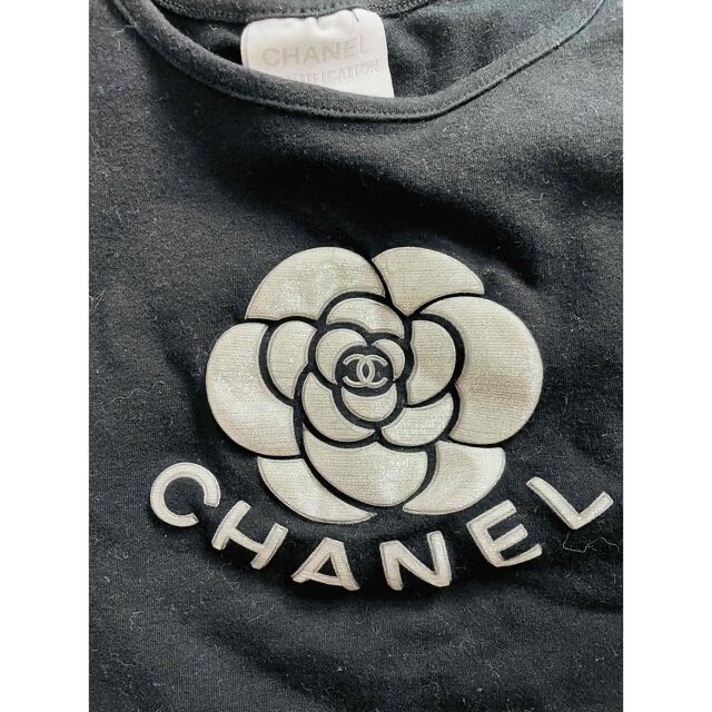 トップスCHANEL シャネル カメリア タンクトップ Tシャツ インナー ...