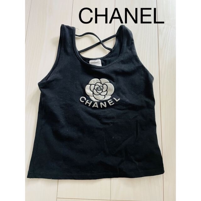 CHANEL シャネル カメリア タンクトップ Tシャツ インナーシャツ ...