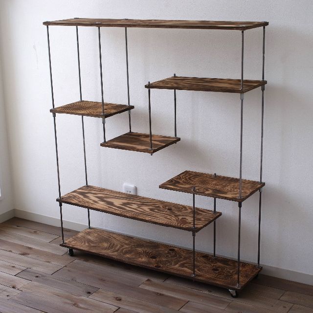 wood iron shelf 1060*910*225 【即日発送】 www.toyotec.com