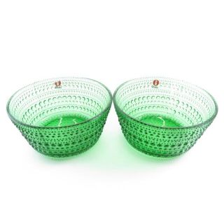 イッタラ(iittala)のイッタラ  カステヘルミ 110mm ボウル グリーン系 ペアSY4248F(食器)