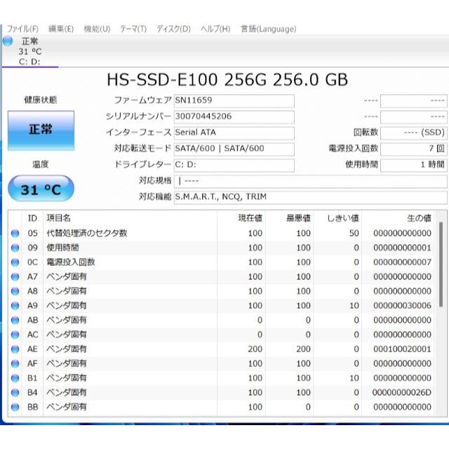 東芝 T45/ER Celeron/メモリ4GB/新品爆速SSD256GB 7