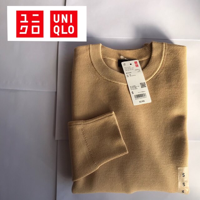 UNIQLO(ユニクロ)のUNIQLOユニクロ/ウォッシャブルストレッチ ミラノリブクルーネックセーター メンズのトップス(ニット/セーター)の商品写真